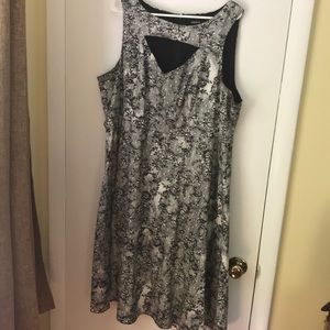 Torrid A line fit and flare floral dress